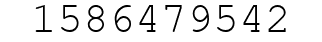 Number 1586479542.