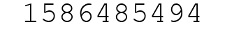 Number 1586485494.
