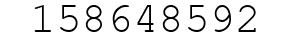 Number 158648592.