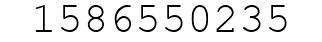 Number 1586550235.