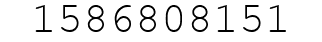 Number 1586808151.