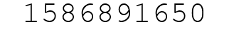 Number 1586891650.