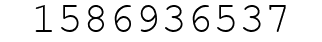 Number 1586936537.