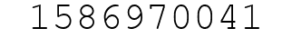 Number 1586970041.