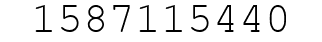 Number 1587115440.