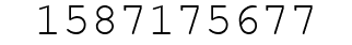 Number 1587175677.