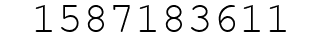 Number 1587183611.
