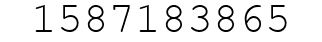 Number 1587183865.