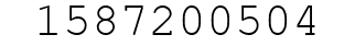 Number 1587200504.