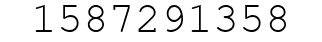Number 1587291358.