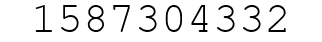 Number 1587304332.