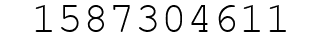 Number 1587304611.