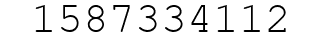 Number 1587334112.