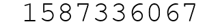 Number 1587336067.