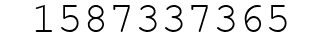 Number 1587337365.
