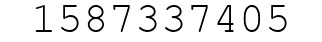 Number 1587337405.
