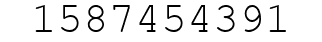 Number 1587454391.