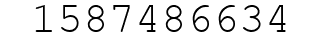 Number 1587486634.