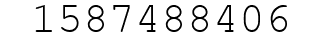 Number 1587488406.