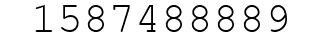 Number 1587488889.