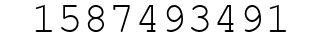 Number 1587493491.