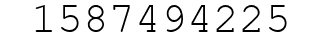 Number 1587494225.