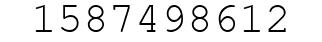 Number 1587498612.
