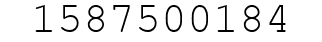 Number 1587500184.