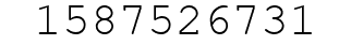 Number 1587526731.