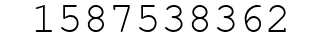 Number 1587538362.