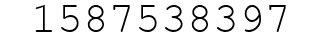 Number 1587538397.