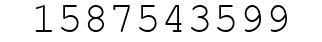 Number 1587543599.