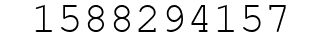 Number 1588294157.