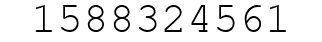 Number 1588324561.