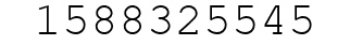 Number 1588325545.