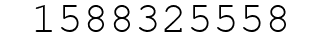 Number 1588325558.