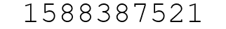 Number 1588387521.