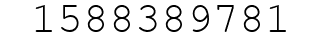 Number 1588389781.