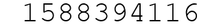 Number 1588394116.
