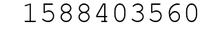 Number 1588403560.