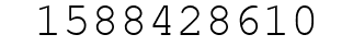 Number 1588428610.