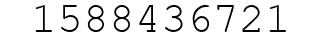 Number 1588436721.