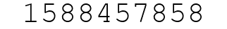 Number 1588457858.