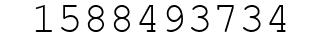 Number 1588493734.