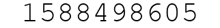 Number 1588498605.