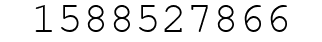 Number 1588527866.