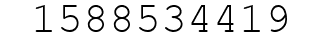 Number 1588534419.