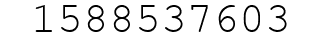 Number 1588537603.