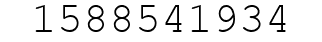 Number 1588541934.