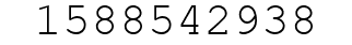 Number 1588542938.